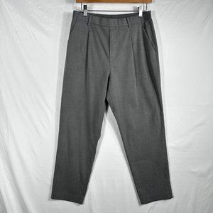 Uniqlo Office Wear Smart Ankle Pants 2-way stretch Gray Size M